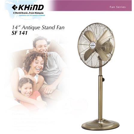 KHIND STAND FAN SF141 14INCH 50WATT 4BLADES 3SPEED