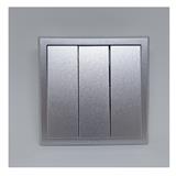 10A 3GANG 1WAY SWITCH SIMON 301031B SILVER