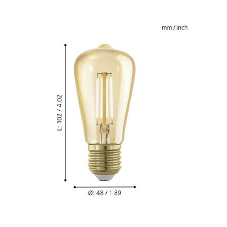 4W WARM WHITE 11695_LM_LED_E27_EGLO