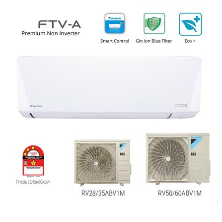 DAIKIN PREMIUM NON INVERTER AIR CONDITIONER FTV35ABV1MF/RV35ABV1M 1.5HP