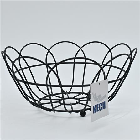 FRUIT BASKET FLOWER KECH 29X29X14.5CM BLACK