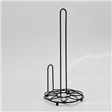 TISSUE STAND FLOWER KECH 17X17X36CM BLACK