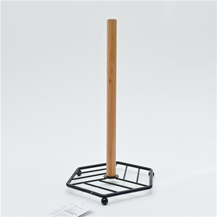 TISSUE STAND SQUARE WOOD KECH 18.8X18.2X31.8CM BLACK