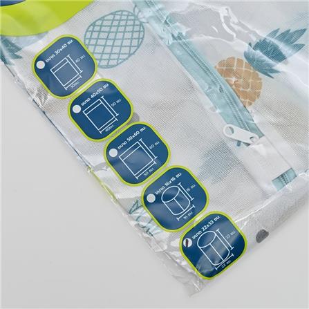 LAUNDRY WASH BAG PLIM PINEAPPLE OVAL 22X33CM WHITE