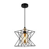 BRIGHT OBJECTIVES CHANDELIER 10309-1P 230MM BLACK
