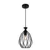 BRIGHT OBJECTIVES CHANDELIER 10281-1P-BK 200MM BLACK