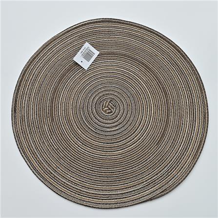 PLACEMAT LUXORY PVC 38cm PM-RDWN-1 DARK BROWN