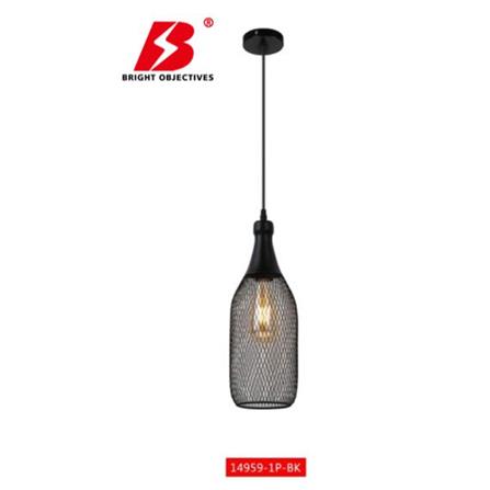 BRIGHT OBJECTIVES CHANDELIER 14959-1P-BK 115MM BLACK