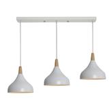 BRIGHT OBJECTIVES CHANDELIER 14971-3P WH 200MM WHITE