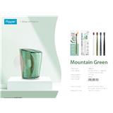 FLIPPER TWIGO BASIC COMBO ADULT TOOTHBRUSH + TOOTHBRUSH HOLDER F30802-00 MOUNTAIN GREEN