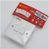 10A 2GANG 1WAY SWITCH MS102L  SELAMAT