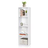 OPEN SHELF 4 TIER RACK CABINET WHITE