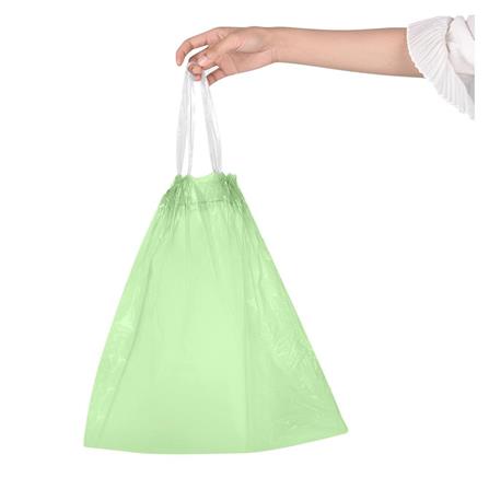 GARBAGE BAGS ROLL WITH ROPE ACCO 24X28" 15PCS GREEN
