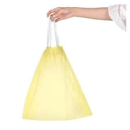 GARBAGE BAGS ROLL WITH ROPE ACCO 30X40" 10PCS YELLOW