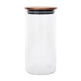 GLASS CANISTER WITH PULL LID KECH SS SLIM L 0.8L CLEAR
