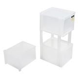 3 TIER MINI DRAWER DKW HH-463/3 17X21.2X41.3CM WHITE/CLEAR