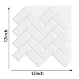 TARA PEEL & STICK VINYL WALL STICKER 30.5X30.5CM HERRINGBONE 2IN1