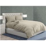 NORDIC HOME FITTED SHEET SET COOL TOUCH SUPER SINGLE JUNO SAND