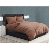 NORDIC HOME FITTED SHEET SET COOL TOUCH QUEEN DIA BROWN