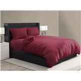 NORDIC HOME FITTED SHEET SET COOL TOUCH KING JUNO RED