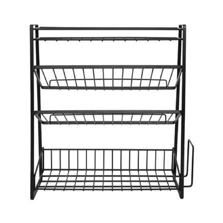4 TIER SPICE RACK KECH MODISH BLACK YS-20611P