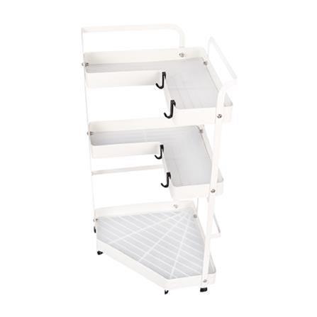 3-TIER CORNER RACK KECH MODISH WHITE YS-20646P