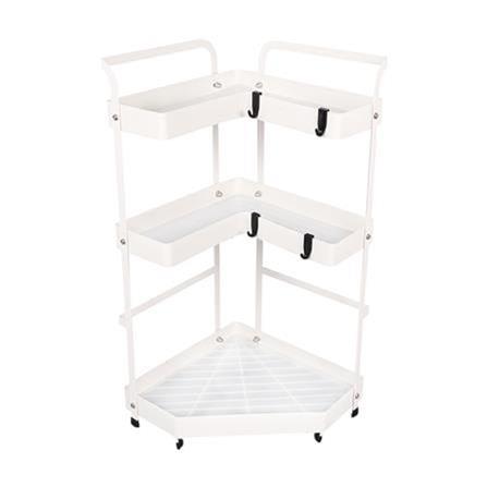 3-TIER CORNER RACK KECH MODISH WHITE YS-20646P