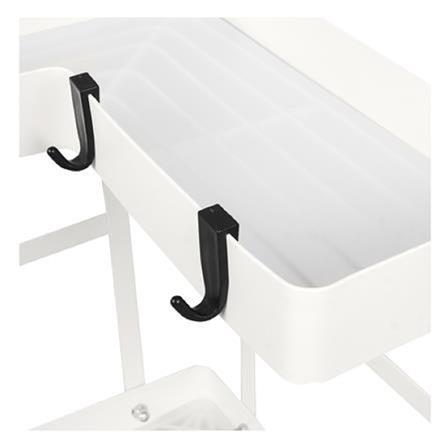 3-TIER CORNER RACK KECH MODISH WHITE YS-20646P