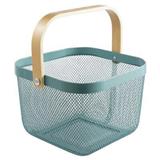 COSSY + METAL BASKET SQUARE CP- F10537 HAZE BLUE