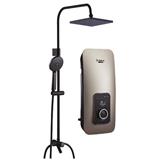 RUBINE SHOWER HEATER DC PUMP WITH RAIN SHOWER CE521D-SRCG CHAMPAGNE GOLD