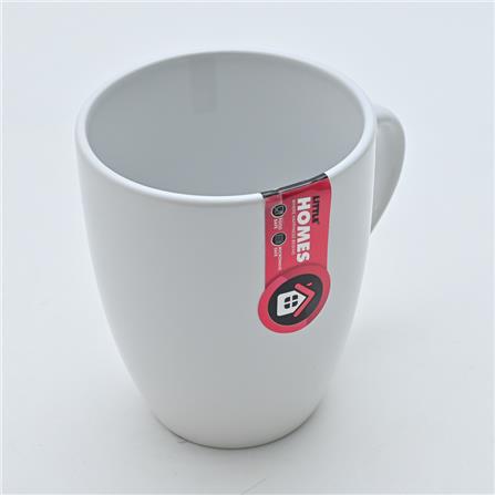 LITTLE HOMES STONEWARE MUG 14 OZ WHITE