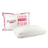 NOVELLE COTTON RICH PILLOW 48X73X14CM WHITE
