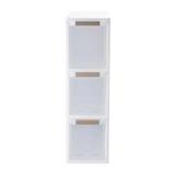 DRAWER 3 TIER STACKO BENRI 18X47.8X65CM 73130C WHITE