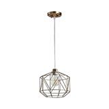 BRIGHT OBJECTIVES CHANDELIER 13523-1P 250MM STEEL GOLD