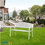 SPRING PATIO BENCH PEARLA WHITE MB1501