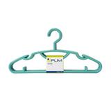 CLOTHES HANGER H-004 LT GREEN PLIM (1X6)
