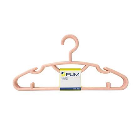 CLOTHES HANGER H-004 LT PINK PLIM (1X6)
