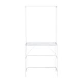 CLOTH RACK + SHELF 80cm WHITE  COCO PLIM