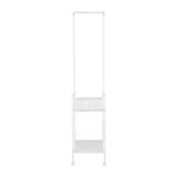 CLOTH RACK 2 SHELF+WHEEL 37CM COCO