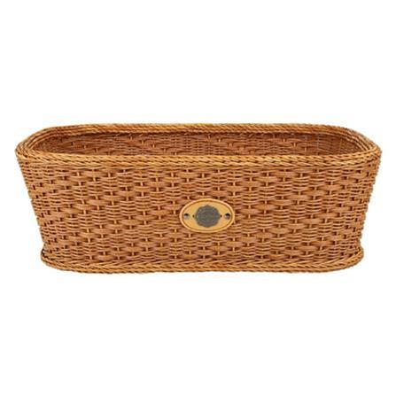 BASKET SQUARE MONARCH 54X28X18CM NATURE BROWN