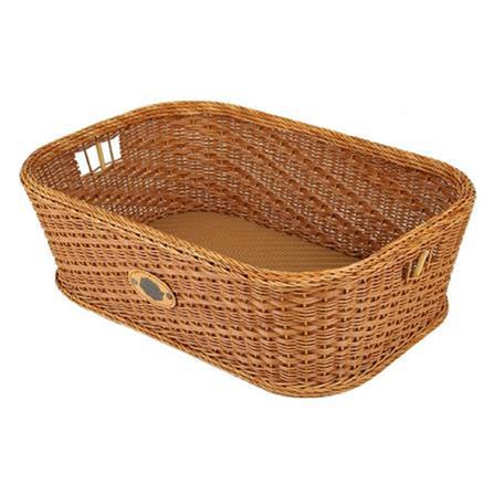 BASKET SQUARE MONARCH 54X28X18CM NATURE BROWN