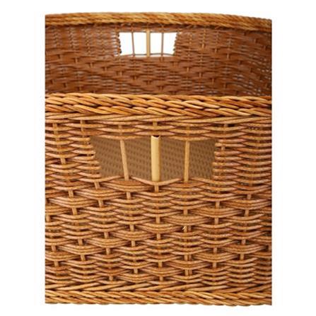 BASKET SQUARE MONARCH 54X28X18CM NATURE BROWN