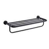 RASLAND TOWEL SHELF RACK RA MATTE BLACK (H60XW120XD23 CM)