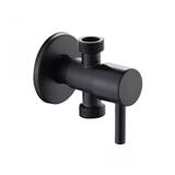RASLAND STOP VALVE 2 WAY RA BLACK STAINLESS STEEL