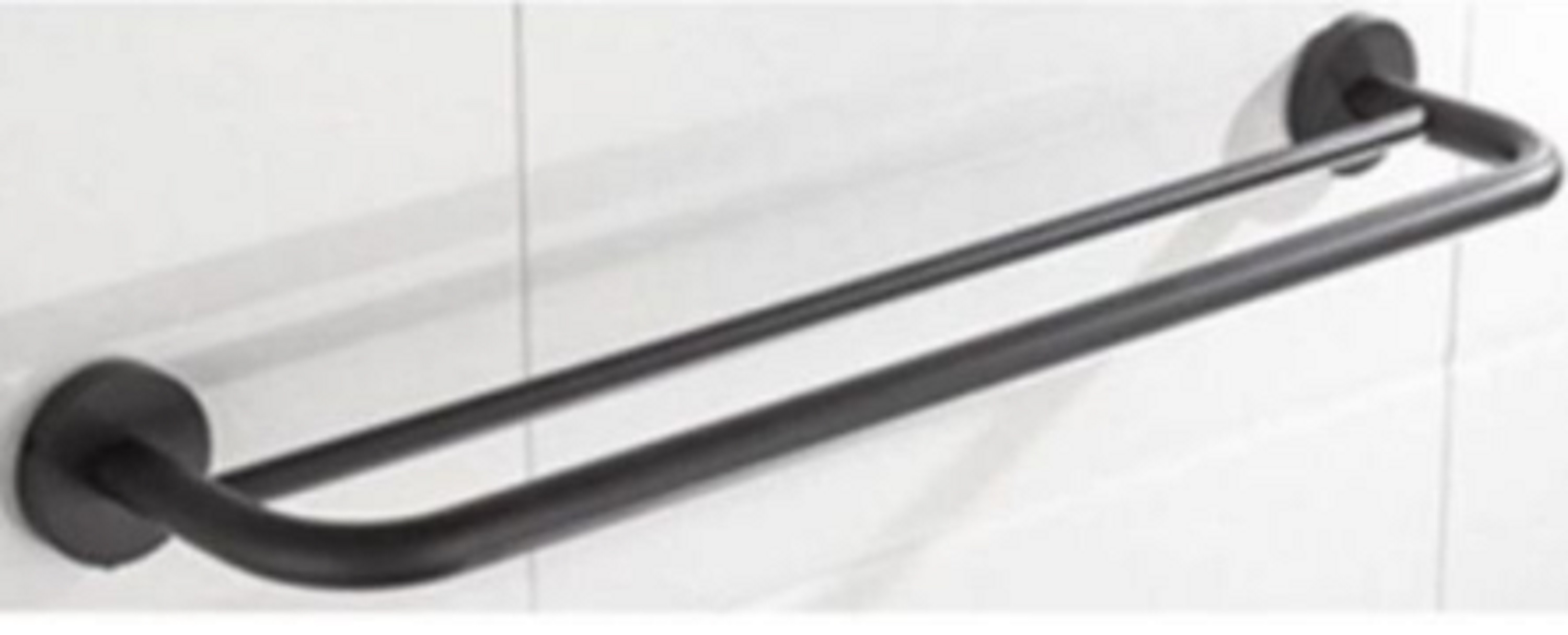 RASLAND TOWEL BAR RA BLACK 80CM STAINLESS STEEL