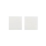 PACK IN SQUARE HOOK & LOOP FASTERNER VELCRO TAPE 47MM WHITE 2PCS EACH