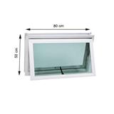 WA ALUMINIUM CASEMENT WINDOW F10 80X50CM WH