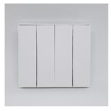 SWITCH 16A 4GANG 1WAY SIMON E6 721041 WHITE