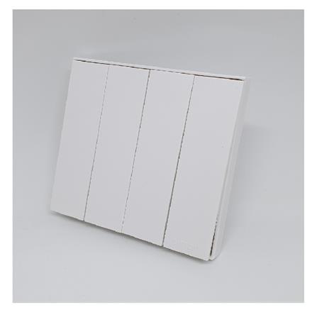 SWITCH 16A 4GANG 1WAY SIMON E6 721041 WHITE