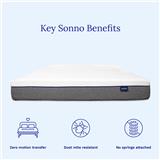 SONNO ORIGINAL MATTRESS QUEEN  MAT-1G-QUE-190-150 WHITE/GREY